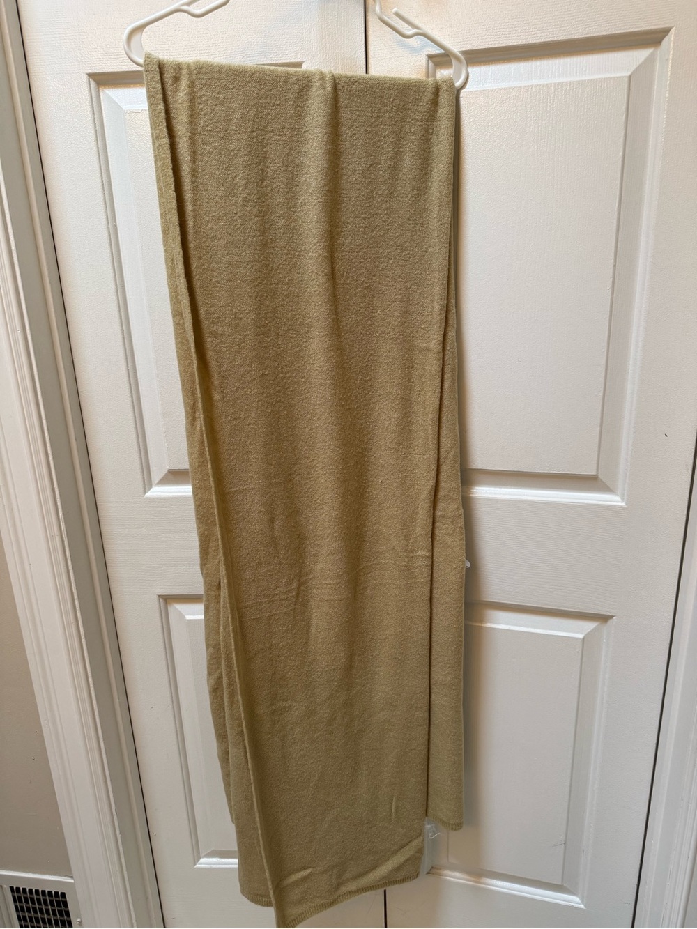 WeWoreWhat Olive Green Knit Maxi Scarf Wrap